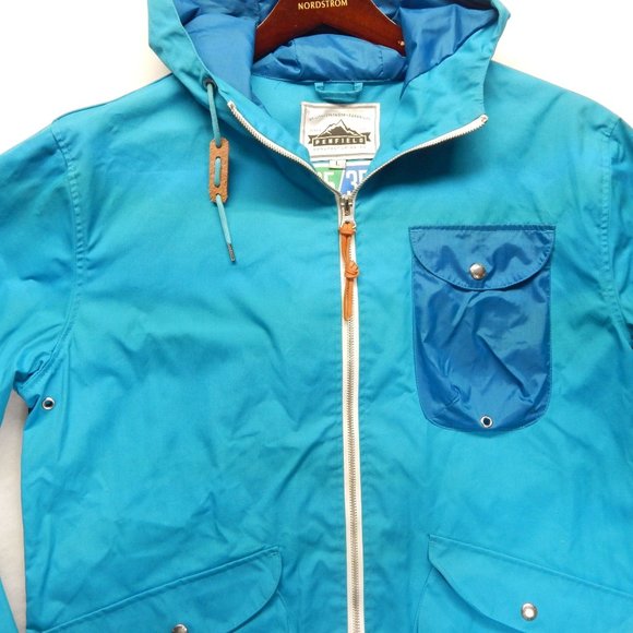 Penfield Hudson Wax 65/35 Women's Large Blue Canvas Full Zip Hooded Jacket - Picture 4 of 13